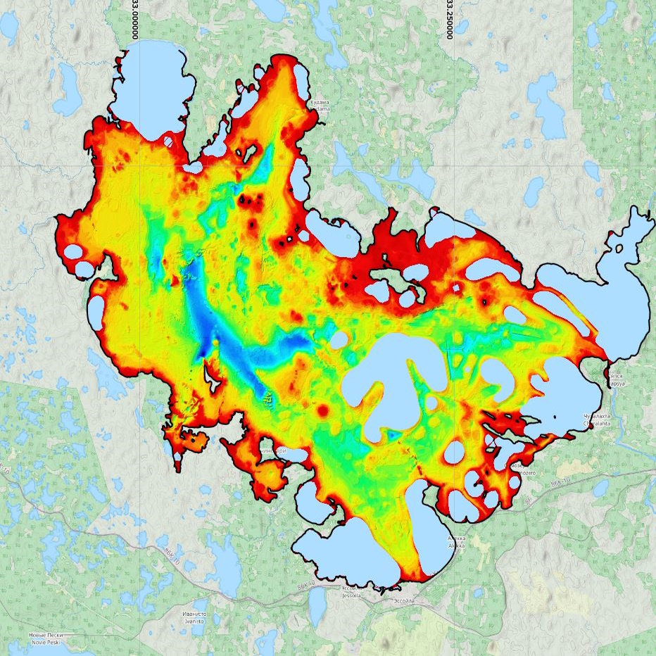 В приложении появились карты глубин некоторых водоемов Карелии
