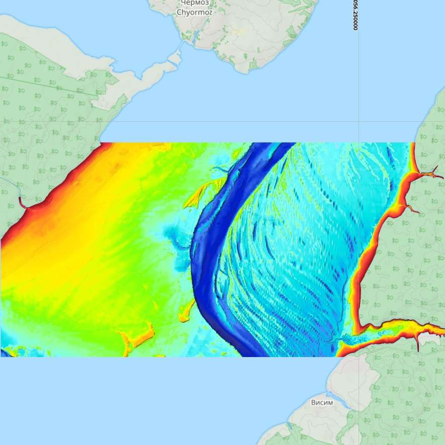 Карта глубин Камского водохранилище